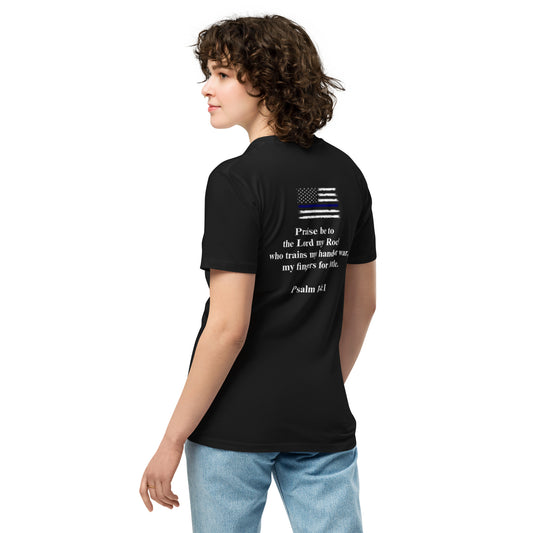 Unisex premium Thin Blue Line trains T-Shirt